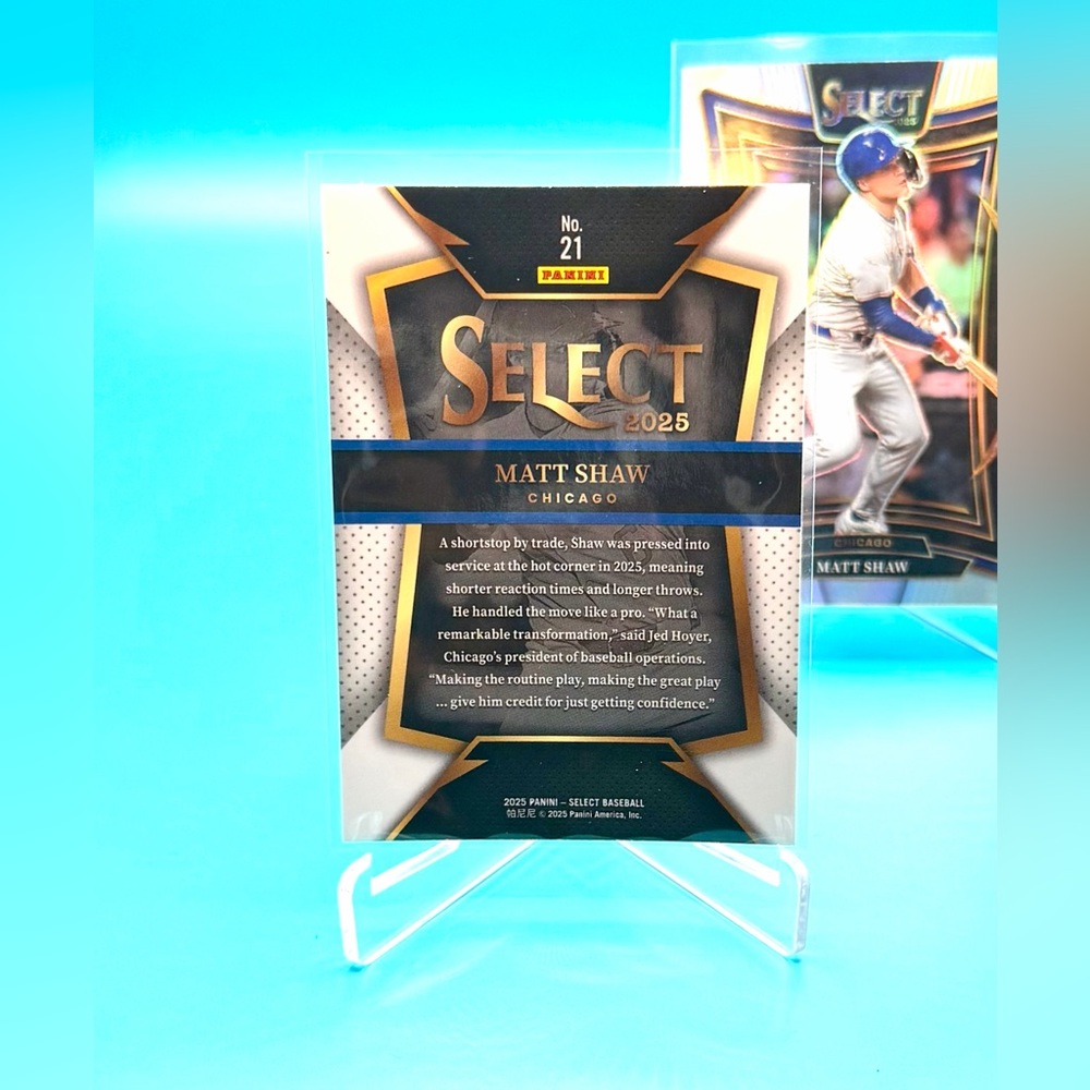 š„Matt Shaw Rookie Lot! Crusade Blue/Silver Refractor + Select Refractor Rookie! - Picture 5 of 8